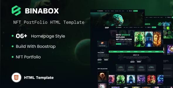 free download Binabox NFT Portfolio HTML Template nulled