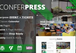 free download ConferPress - Multipurpose Event Tickets WordPress Theme nulled