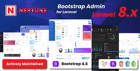 free download Neptune Laravel Admin UI Template nulled