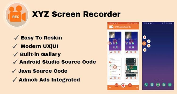 free download XYZ Screen Recorder Native Android App Admob Ads nulled