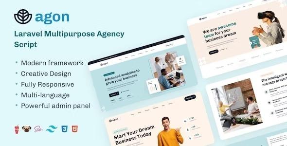 Agon Nulled Laravel Multipurpose Agency Script Free Download