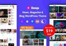 Benqu Nulled News Magazine WordPress Theme Free Download