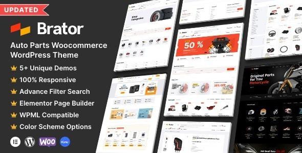 Brator Auto Parts WooCommerce WordPress Theme Nulled Free Download