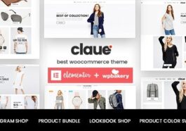 Claue Clean, Minimal WooCommerce Theme Nulled Free Download