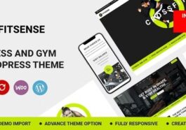 Fitsense Nulled Gym and Fitness WordPress Theme Free Download