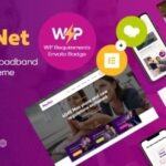 MaxiNet Nulled Broadband & Telecom Internet Provider WordPress Theme + Elementor Free Download