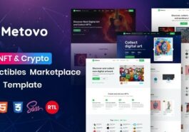 Metovo NFT Marketplace HTML Template Nulled Free Download