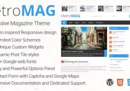 Metro Magazine Responsive WordPress Theme Nulled Free Download