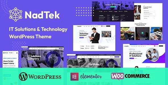 NadTek Nulled IT Solutions & Technology WordPress Theme Free Download