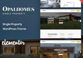 Opalhomes Nulled Single Property WordPress Theme Free Download