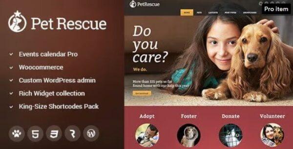 Pet Rescue Nulled Animals And Shelter Charity Wp Theme Free Download