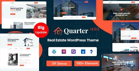 Quarter Real Estate WordPress Theme Nulled Free Download