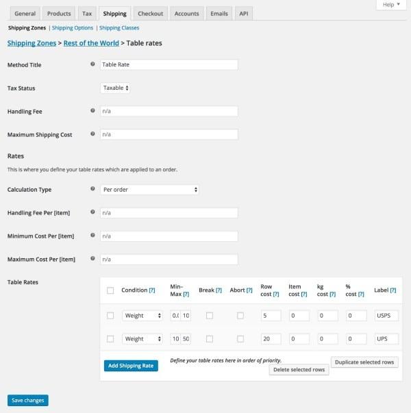 WooCommerce Table Rate Shipping Nulled Free Download