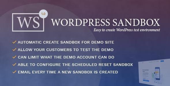 WordPress Sandbox Nulled Easy To Create a Test Environment Free Download