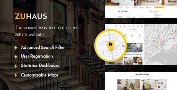 Zuhaus Nulled Real Estate Theme Free Download