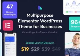 Sark Nulled Multipurpose Elementor WordPress Theme Free Download