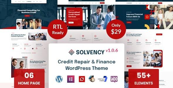 free download Solvency - Finance & Credit Repair WordPress Theme nulled