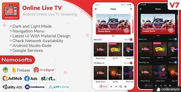 Android Online Live TV Streaming Nulled Free Download