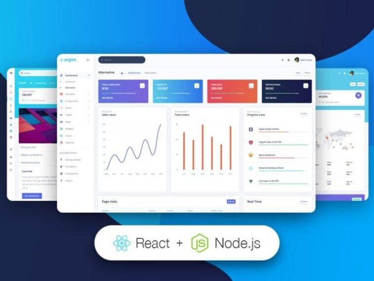 Argon Dashboard PRO React Nodejs Nulled Free Download