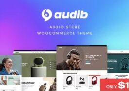 Audib Nulled Audio Store WooCommerce Theme Free Download