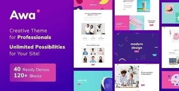 Awa Nulled Portfolio WordPress Free Download