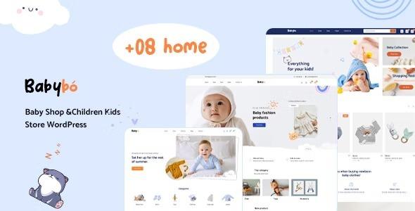 BabyBo Nulled Baby Shop and Children Kids Store WordPress Free Download