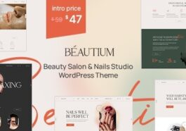 Beautium Beauty Salon & Eyelashes Studio WordPress Theme Nulled Free Download