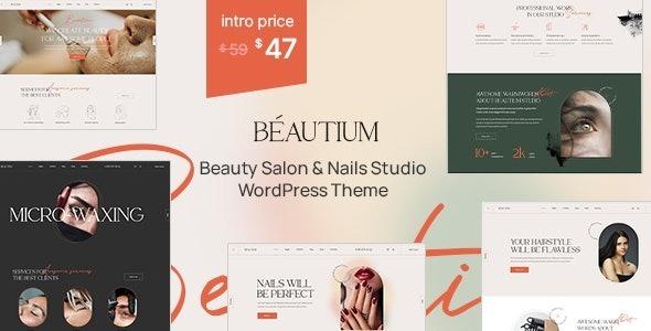 Beautium Beauty Salon & Eyelashes Studio WordPress Theme Nulled Free Download