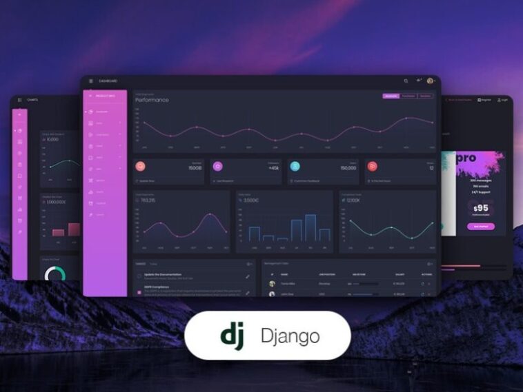 Black Dashboard PRO Django Nulled Free Download