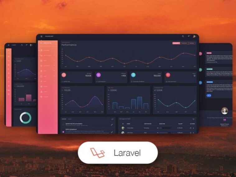 Black Dashboard Pro Laravel Nulled Free Download