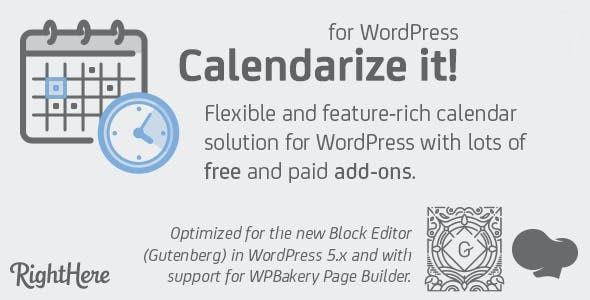 Calendarize it! for WordPress + Addons Nulled Free Download