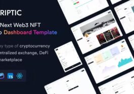 Criptic Nulled React Next Web3 NFT Crypto Dashboard Free Download