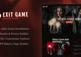 Exit Game Nulled Real-Life Secret Escape Room WordPress Theme Free Download