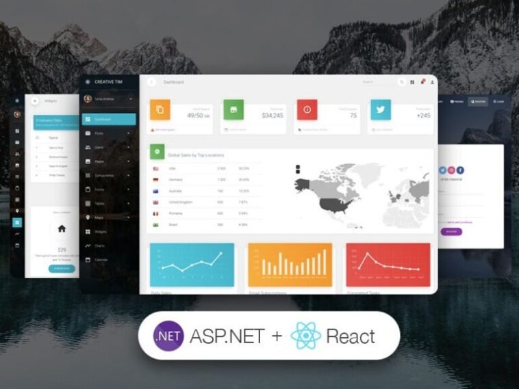 Material Dashboard PRO React Asp.net Nulled Free Download