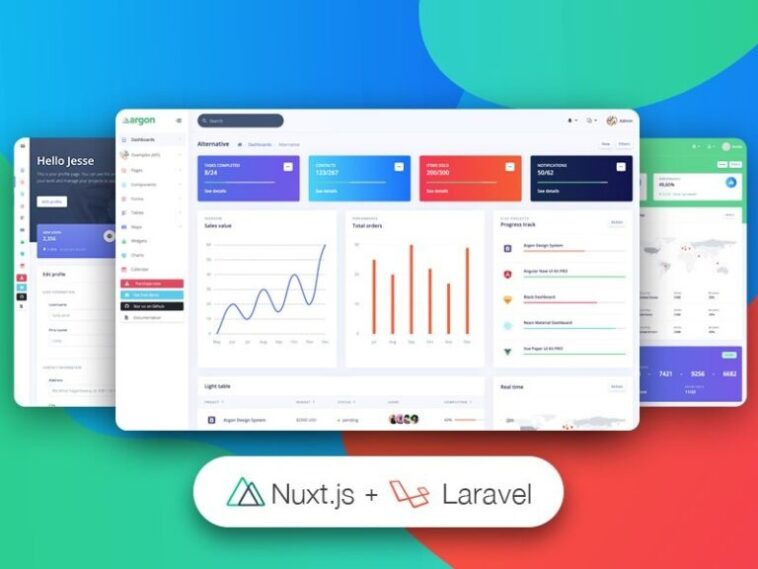 Nuxt Argon Dashboard PRO Laravel Nulled Free Download