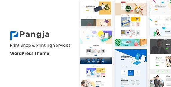 Pangja Nulled WordPress Printing and Printing Shop Free Download