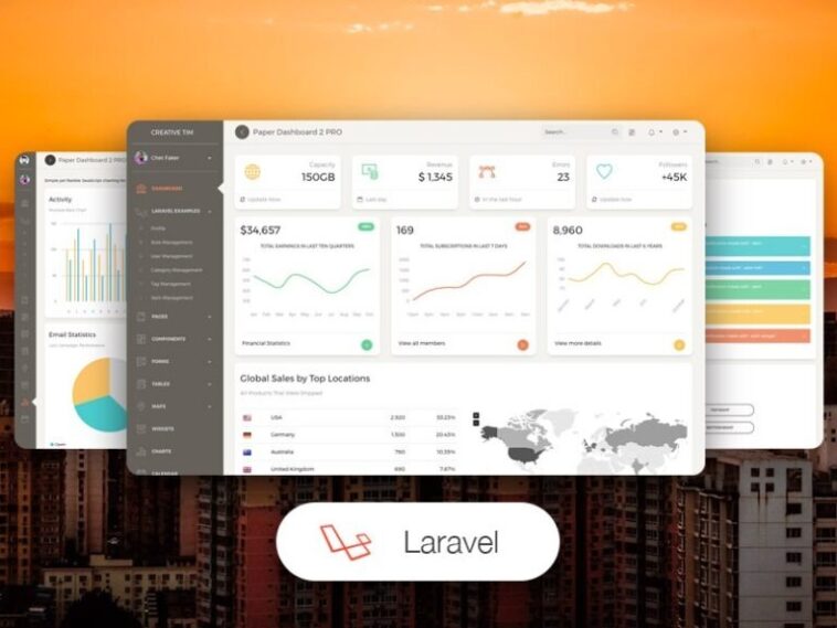 Paper Dashboard PRO Laravel Nulled Free Download