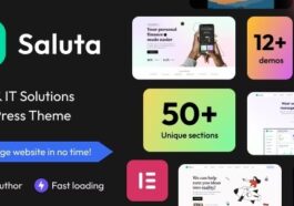 Saluta Nulled SaaS & IT Solutions WordPress Theme Free Download