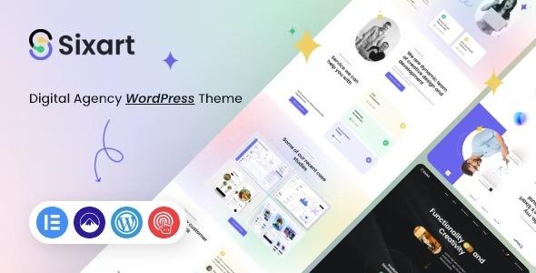 Sixart Nulled Digital Agency WordPress Theme Free Download