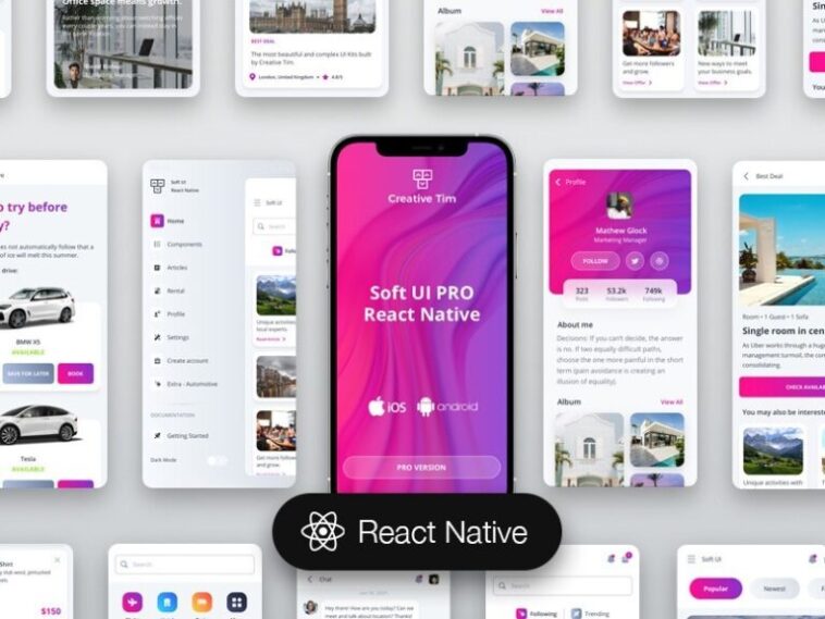 Soft UI PRO React Native Nulled Free Download