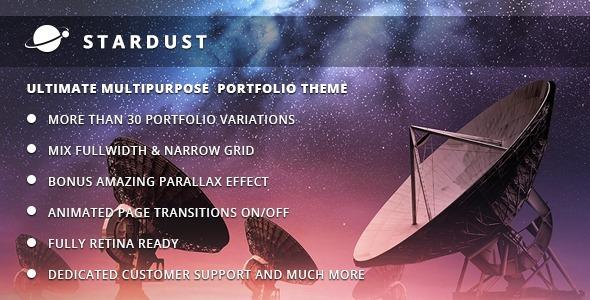 Stardust Nulled Multi-Purpose Portfolio WordPress Theme Free Download