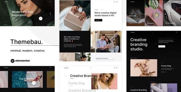 Themebau Nulled Minimal Portfolio & Agency WordPress Theme Free Download