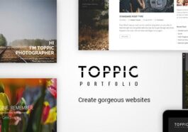 TopPic Portfolio Photography Theme Nulled Free Download