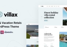 Villax Villa & Vacation Rentals WordPress Theme Nulled Free Download