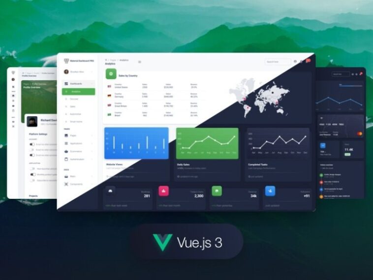 Vue Material Dashboard 2 PRO Nulled Free Download