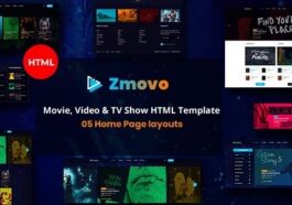 Zmovo Nulled Online Movie Video And TV Show HTML Bootstrap 4 Template Free Download