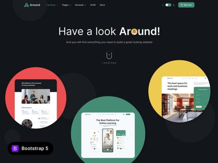 Around Nulled Multipurpose Template UI Kit Free Download