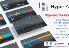 Hyper Admin & Dashboard Template (Dark Light) Free Download