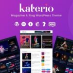 Katerio Nulled Magazine & Blog WordPress Theme Free Download