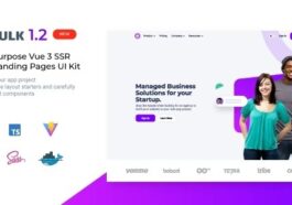 Vulk Nulled Multipurpose Vue 3 SSR SaaS Landing Pages UI Kit Free Download